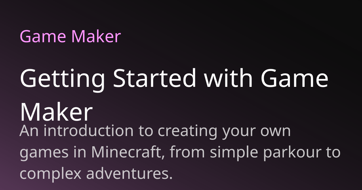 Getting Started with Game Maker